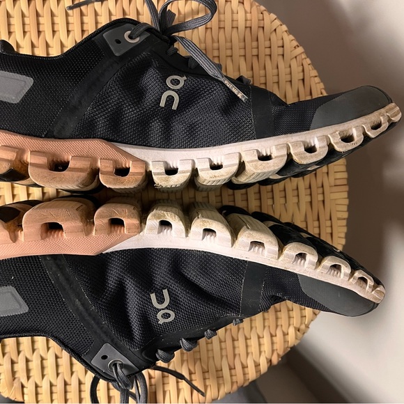 ON Women's Cloudflow 3.0 Running Shoes, Rock / Rose - Picture 5 of 14